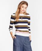 Brooks Brothers Women's Striped Cotton Sweater