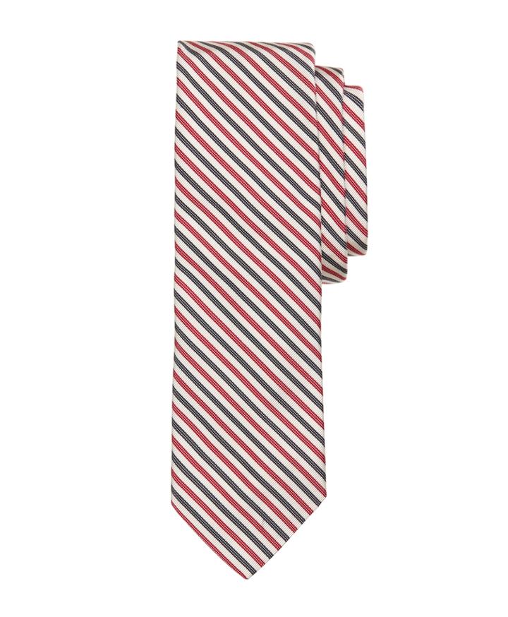 Brooks Brothers Men's Red Mini Stripe Tie