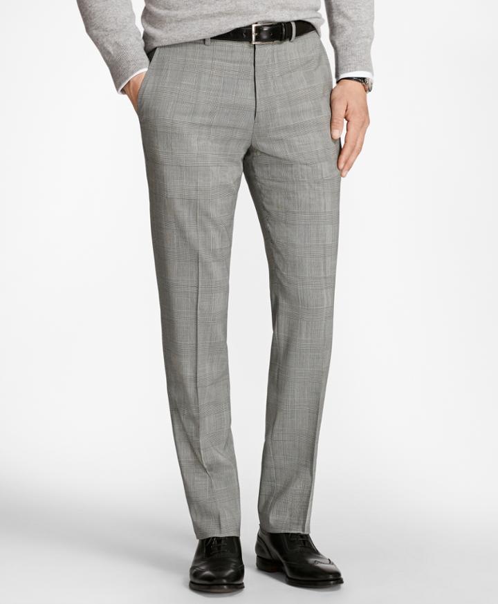 Brooks Brothers Men's Regent Fit Brookscool Glen Plaid Trousers