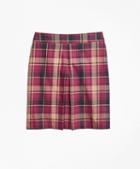 Brooks Brothers Cotton And Wool Blend Plaid Skirt