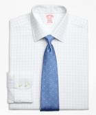 Brooks Brothers Non-iron Madison Fit Royal Oxford Windowpane Dress Shirt