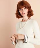 Brooks Brothers Women's Ruffle-cuff Sweater