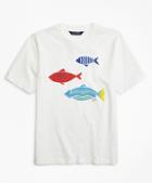 Brooks Brothers Fish Screen Print T-shirt