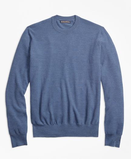 Brooks Brothers Brookstech Merino Wool Textured Crewneck Sweater