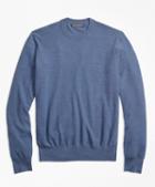 Brooks Brothers Brookstech Merino Wool Textured Crewneck Sweater