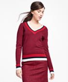 Brooks Brothers Women's Merino Wool Tennis Sweater