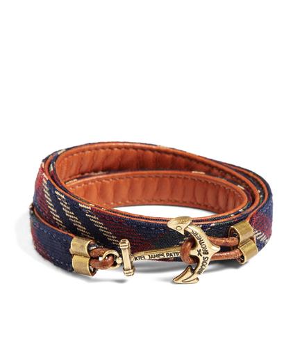 Brooks Brothers Kiel James Patrick Signature Tartan Wrap Bracelet