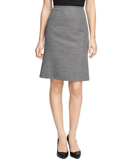 Brooks Brothers Petite Wool Bird's-eye Pencil Skirt