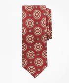 Brooks Brothers Medallion Print Wool Tie