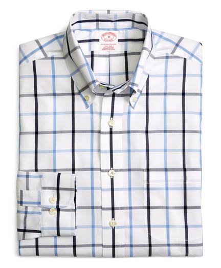 Brooks Brothers Supima Cotton Non-iron Regular Fit Large Tattersall Sport Shirt