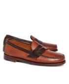 Brooks Brothers Rancourt & Co. Two-tone Penny Loafers