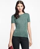 Brooks Brothers Short-sleeve Rayon Crewneck Shell