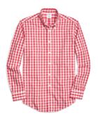 Brooks Brothers Men's Non-iron Regent Fit Large Gingham Sport Shirt