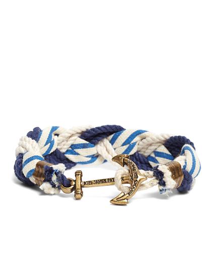 Brooks Brothers Kiel James Patrick Stripe Braided Bracelet