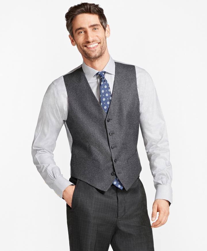 Brooks Brothers Men's Wool Flannel Vest