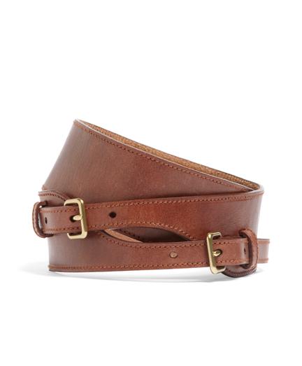Brooks Brothers Calfskin Double Buckle Belt