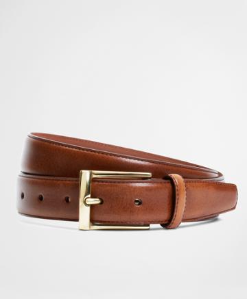 Brooks Brothers Men's Gold Buckle Dress Belt