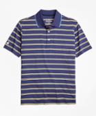 Brooks Brothers Men's Performance Series Double-stripe Polo Shirt