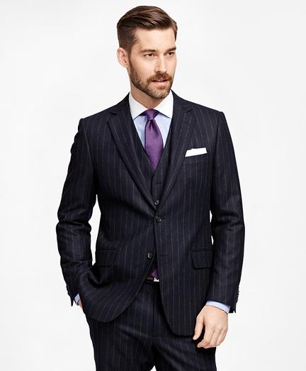 Brooks Brothers Fitzgerald Fit Three-piece Chalk Stripe 1818 Suit