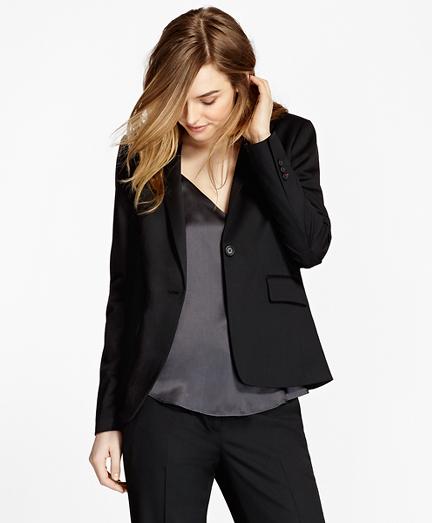 Brooks Brothers Stretch Wool One-button Jacket