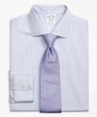 Brooks Brothers Men's Non-iron Slim Fit Sidewheeler Stripe Dress Shirt