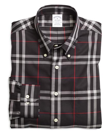 Brooks Brothers Non-iron Slim Fit Windowpane Sport Shirt