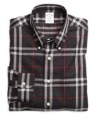 Brooks Brothers Non-iron Slim Fit Windowpane Sport Shirt