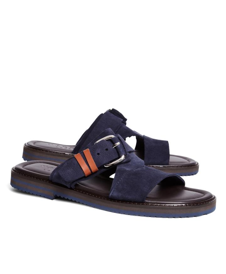 Brooks Brothers Men's Harrys Of London Luke Kudu Strap Sandals