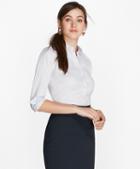Brooks Brothers Petite Non-iron Tailored-fit Chevron Dobby Cotton Poplin Shirt