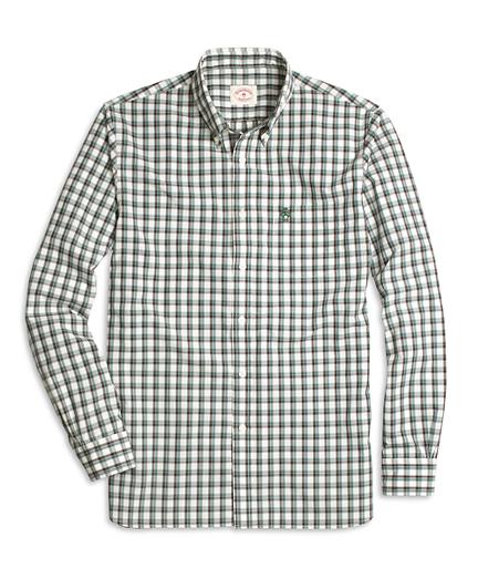 Brooks Brothers Green Check Sport Shirt