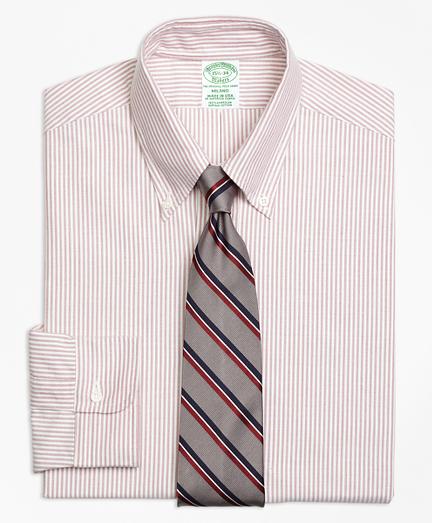 Brooks Brothers Original Polo Button-down Oxford Milano Slim-fit Dress Shirt, Stripe