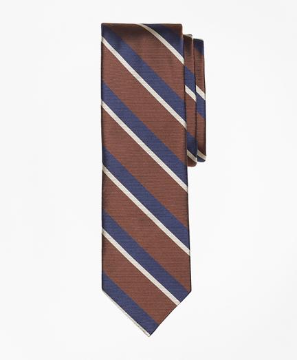 Brooks Brothers Stripe Silk Slim Tie