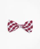 Brooks Brothers Check Pre-tied Bow Tie