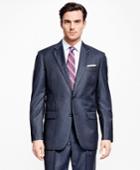Brooks Brothers Men's Madison Fit Saxxon Wool Alternating Stripe 1818 Suit