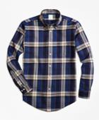 Brooks Brothers Men's Non-iron Milano Fit Bold Plaid Sport Shirt