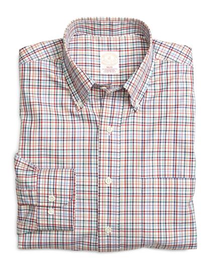 Brooks Brothers Golden Fleece Regular Fit Mini Windowpane Sport Shirt