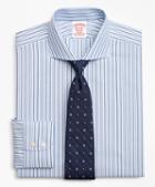 Brooks Brothers Stretch Madison Classic-fit Dress Shirt, Non-iron Royal Oxford Stripe