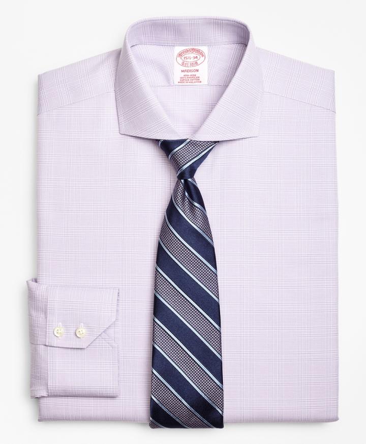 Brooks Brothers Men's Regular Fit Classic-fit Dress Shirt, Non-iron Plaid