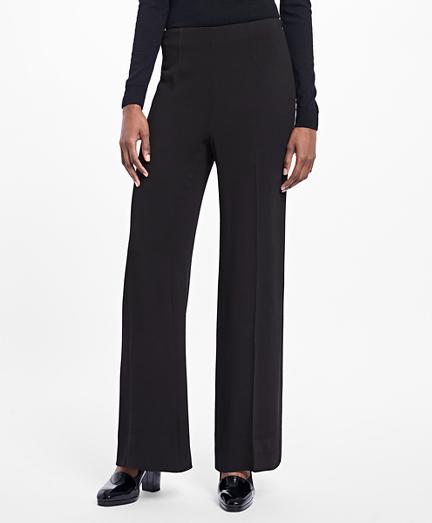 Brooks Brothers Wide-leg Stretch-crepe Pants