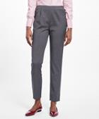 Brooks Brothers Slim Cropped Tropical Wool Pants