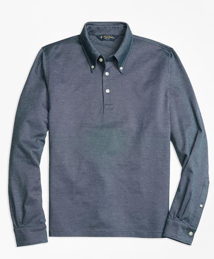 Brooks Brothers Slim Fit Long-sleeve Bird's-eye Polo Shirt