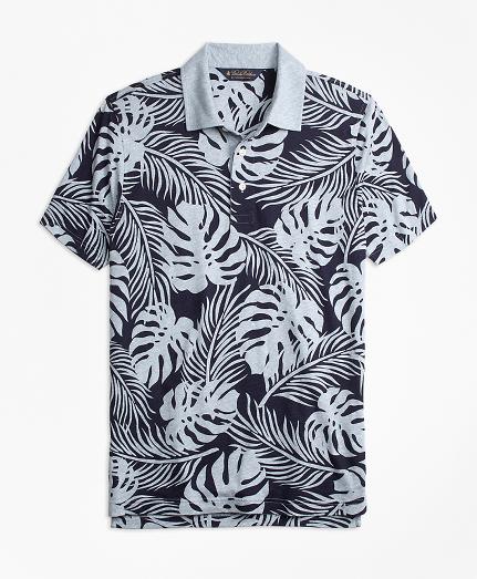 Brooks Brothers Slim Fit Palm Print Polo Shirt