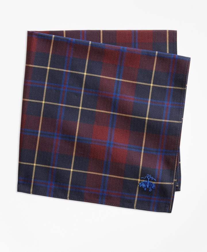 Brooks Brothers Men's Plaid Pocket Square