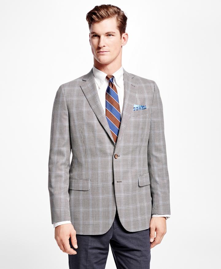 Brooks Brothers Men's Fitzgerald Fit Houndstooth With Deco Sport Coat