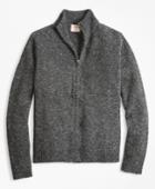 Brooks Brothers Men's Donegal Wool-blend Zip-up Sweater