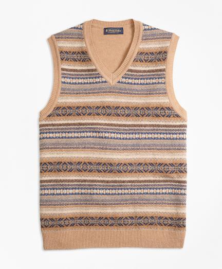 Brooks Brothers Lambswool Fair Isle Vest