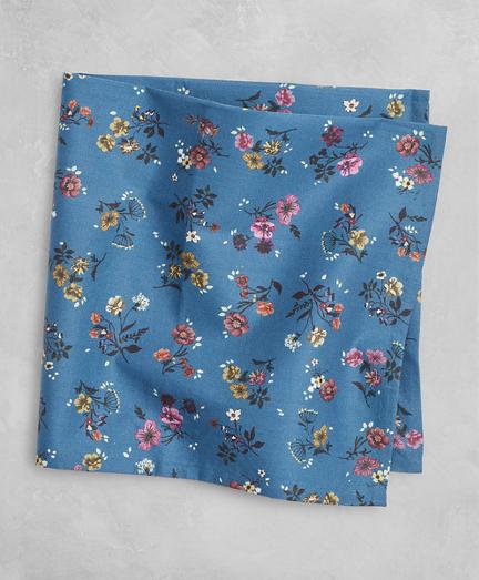 Brooks Brothers Golden Fleece Daisy-print Cotton Pocket Square