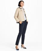 Brooks Brothers Women's Water-repellent Twill Cropped Swing Jacket