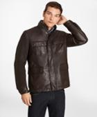 Brooks Brothers Men's Reversible Leather Jacket