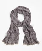 Brooks Brothers Cashmere Houndstooth Scarf